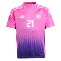 Camisa de Futebol Alemanha Ilkay Gundogan #21 Equipamento Secundário Europeu 2024 Manga Curta